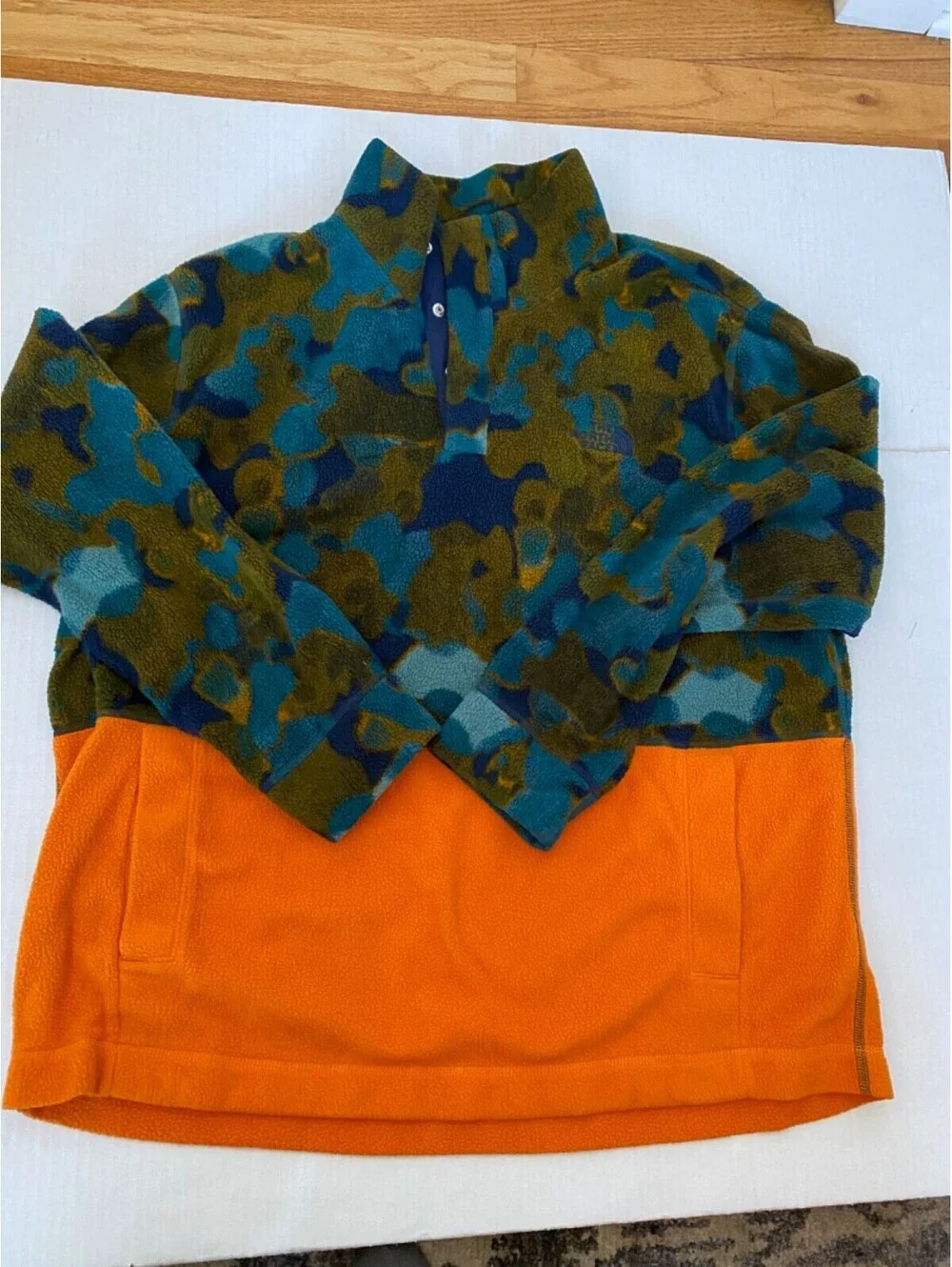 The North Face Pali Pile Fleece Men Size Extra Large XL Summit Navy Camo